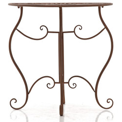 Table Indra marron antique