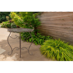 Table Indra marron antique
