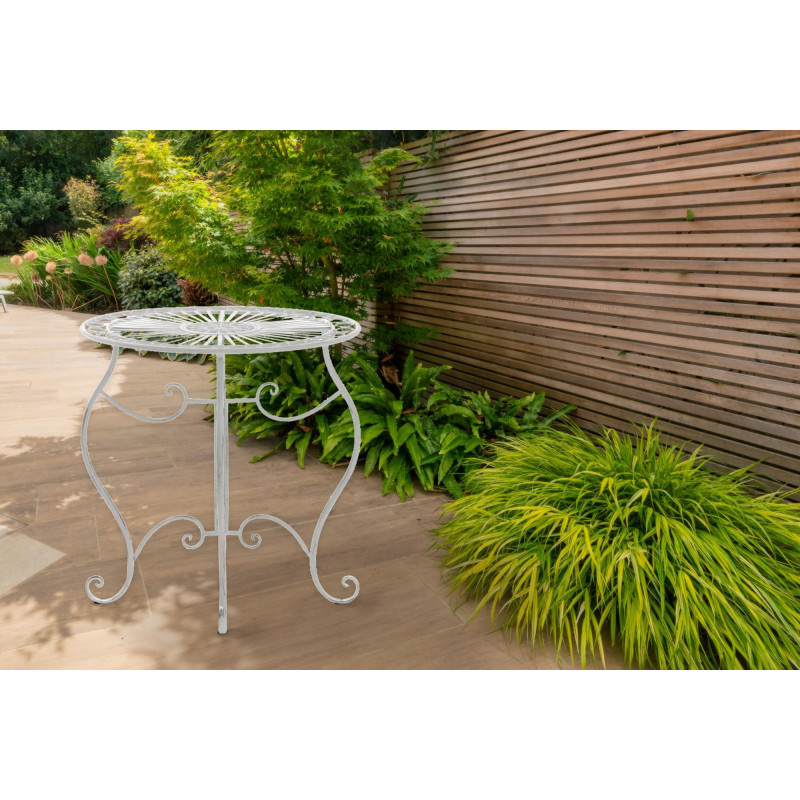 Table Indra blanc antique