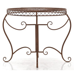 Table Sheela marron antique