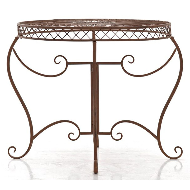 Table Sheela marron antique