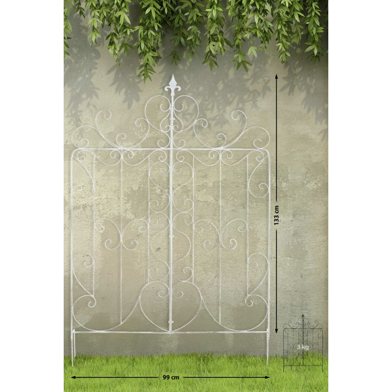 Treillis Mandevilla blanc antique