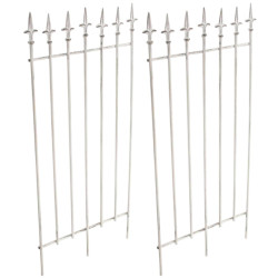 Set di 2 tralicci Elisa 100 x 50 cm bianco antico