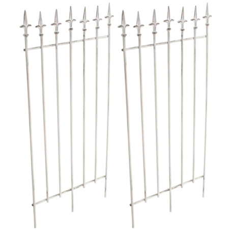 Ensemble de treillis Elisa en 2 pièces blanc antique