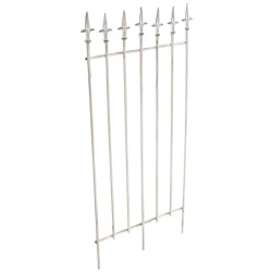 Set de 2 rejas para jardín Elisa Blanco antiguo