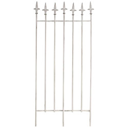 Set de 2 rejas para jardín Elisa Blanco antiguo