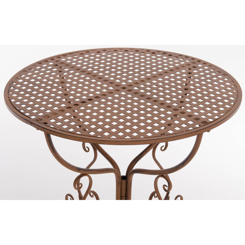 Table Amanda marron antique