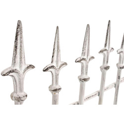 Set de 2 rejas para jardín Elisa Blanco antiguo