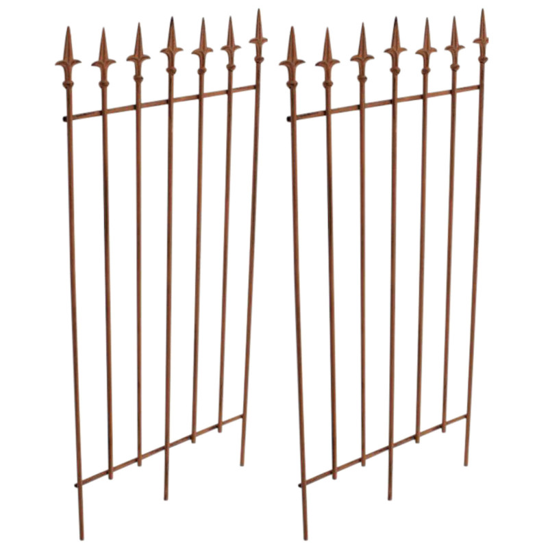 Ensemble de treillis Elisa en 2 pièces brun antique