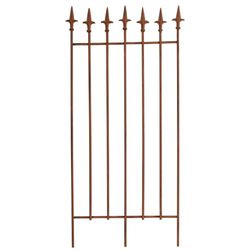 Set de 2 rejas para jardín Elisa Marrón antiguo