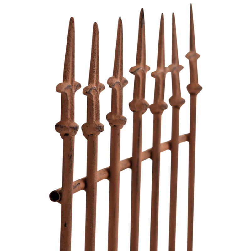 Set de 2 rejas para jardín Elisa Marrón antiguo