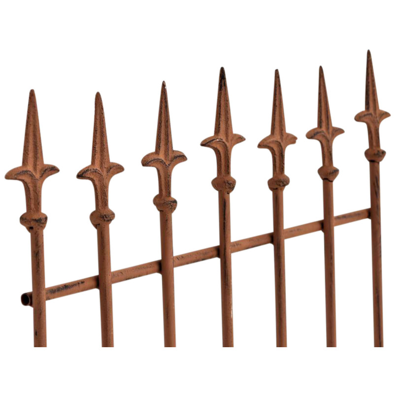 Set de 2 rejas para jardín Elisa Marrón antiguo