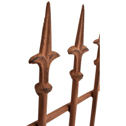 Set de 2 rejas para jardín Elisa Marrón antiguo