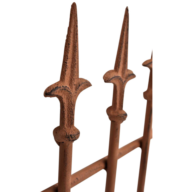 Set de 2 rejas para jardín Elisa Marrón antiguo