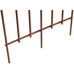 Set de 2 rejas para jardín Elisa Marrón antiguo