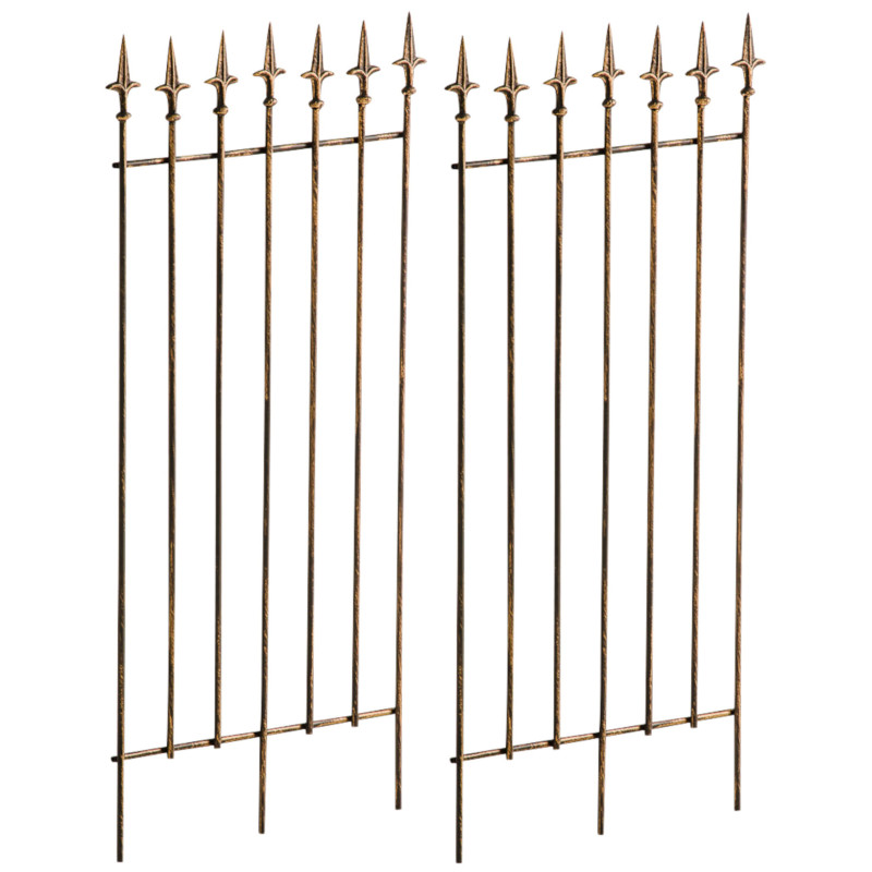 Ensemble de 2 treillis Elisa bronze