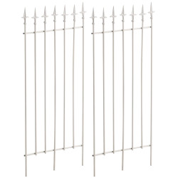 Set di 2 tralicci Elisa 100 x 50 cm bianco