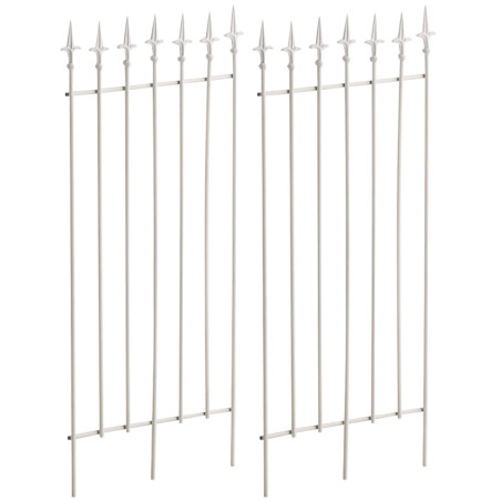 Set di 2 tralicci Elisa 100 x 50 cm bianco