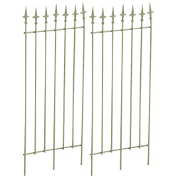 Ensemble de 2 treillis Elisa vert antique