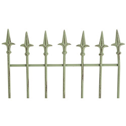 Set de 2 rejas para jardín Elisa Verde antiguo