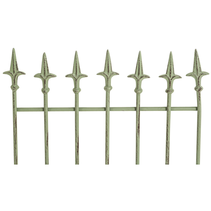 Set de 2 rejas para jardín Elisa Verde antiguo