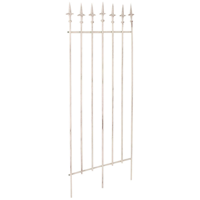 Set de 2 rejas para jardín Elisa Crema antiguo