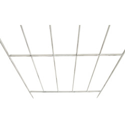 Set di 2 tralicci Paula 170 x 86 cm bianco antico