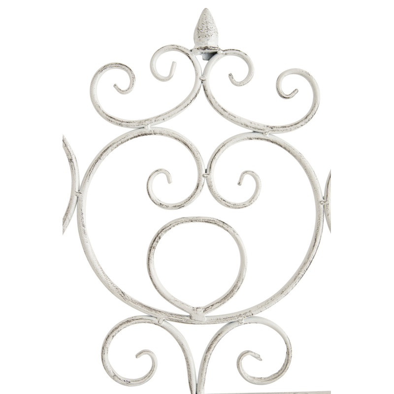 Set di 2 tralicci Paula 170 x 86 cm bianco antico