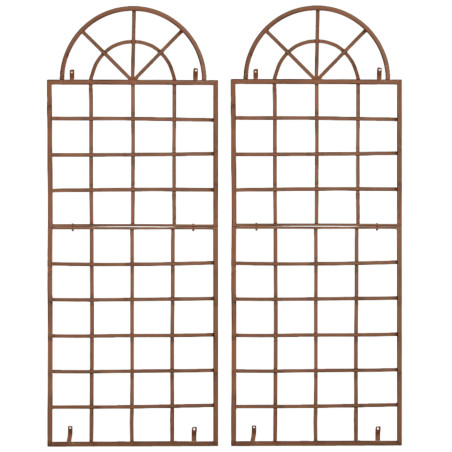 Ensemble de 2 treillis Viva brun antique