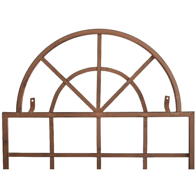 Set de 2 vallas metálicas viva para plantas trepadoras Marrón antiguo