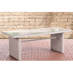 Table Fontana XL blanc perle