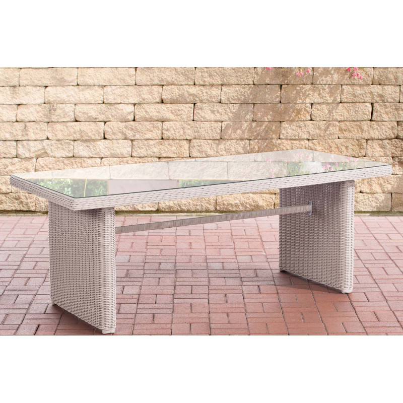 Table Fontana XL blanc perle