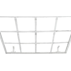 Set de 2 vallas metálicas viva para plantas trepadoras Blanco antiguo