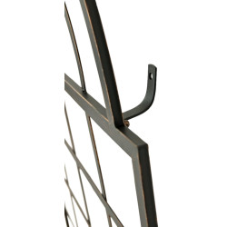 Set de 2 vallas metálicas viva para plantas trepadoras Bronce