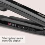 Lisseur vapeur Steam Straight Babyliss ST492E - Plaques larges 39mm céramique - 5 températures