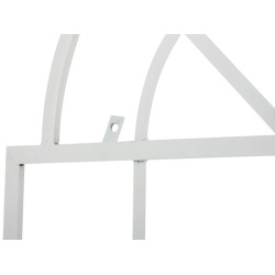 Set de 2 vallas metálicas viva para plantas trepadoras Blanco