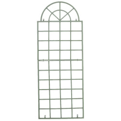 Set de 2 vallas metálicas viva para plantas trepadoras Verde antiguo