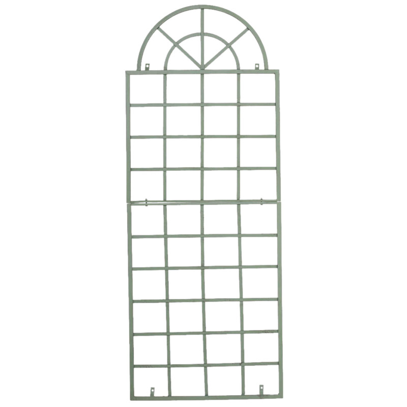 Set de 2 vallas metálicas viva para plantas trepadoras Verde antiguo