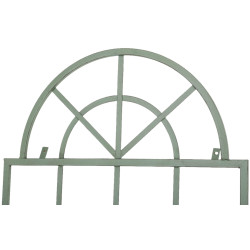 Set de 2 vallas metálicas viva para plantas trepadoras Verde antiguo