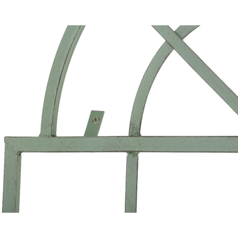 Set de 2 vallas metálicas viva para plantas trepadoras Verde antiguo