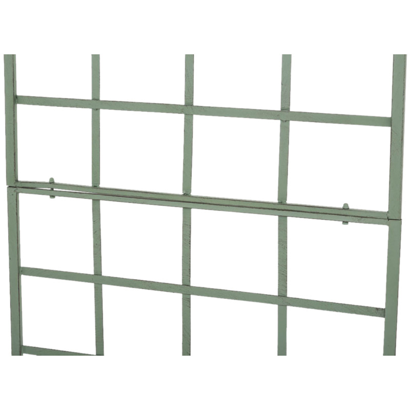 Set de 2 vallas metálicas viva para plantas trepadoras Verde antiguo