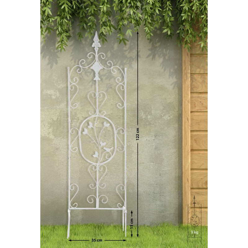 Ensemble de 2 treillis Burgus blanc antique