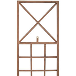 Set de 2 Rejas Trigo para plantas trepadoras Marrón antiguo