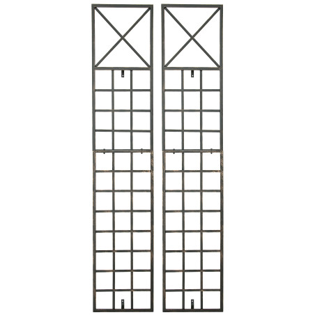 Ensemble de 2 treillis Trigo bronze