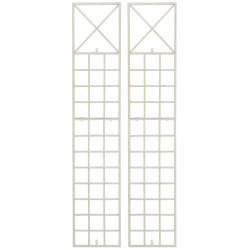 Set de 2 Rejas Trigo para plantas trepadoras Crema antiguo