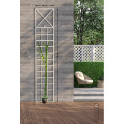 Set de 2 Rejas Trigo para plantas trepadoras Crema antiguo