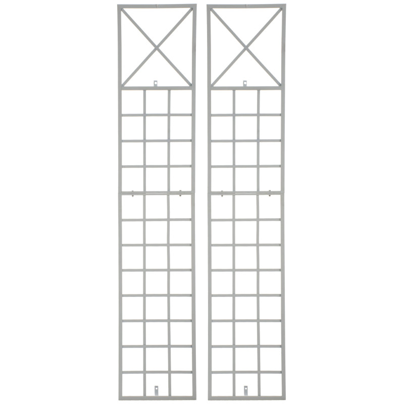 Ensemble de 2 treillis Trigo blanc