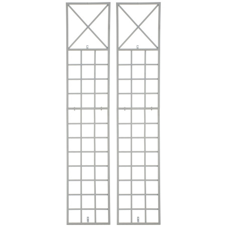 Ensemble de 2 treillis Trigo blanc