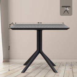 Table Sky 80 cm noir