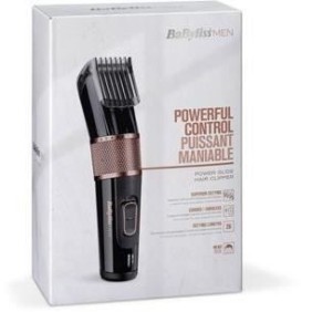 Tondeuse Cheveux - BaByliss - E974E -Powerglide design léger avec ou sans fil, Lames en acier inoxydable, 26 hauteurs de coupee